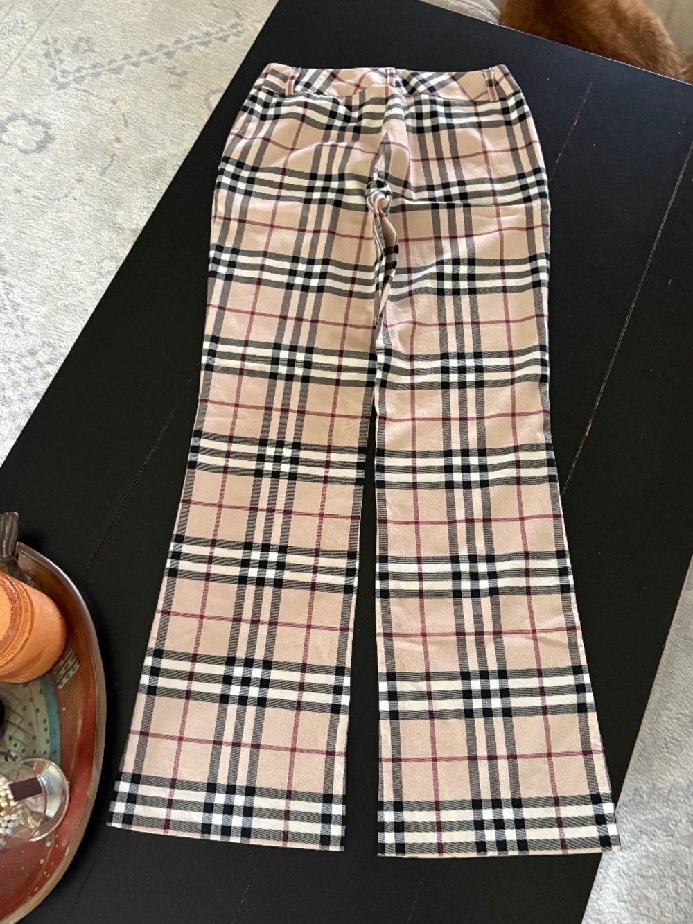 BURBERRY plaid pants 14Y girls NWT